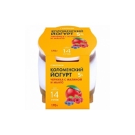 Йогурт Коломенский Черника малина манго 5% 170 г