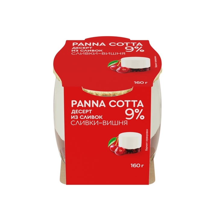 Десерт Коломенский Panna cotta сливки и клубника 9% 160 г